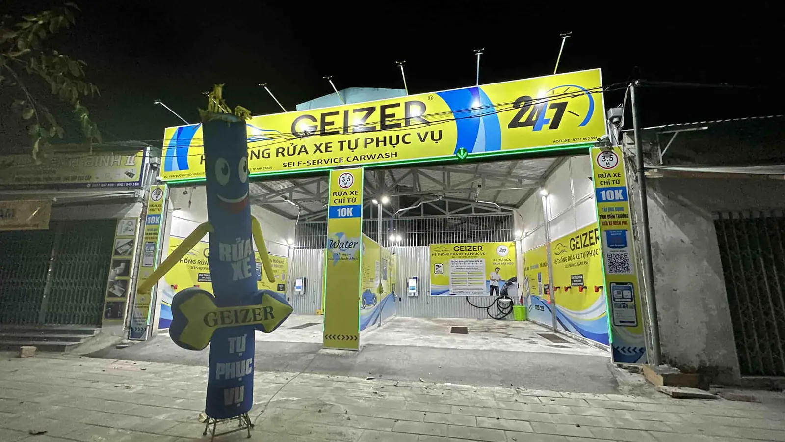 A GEIZER self-service car wash in Vietnam, Nha Trang