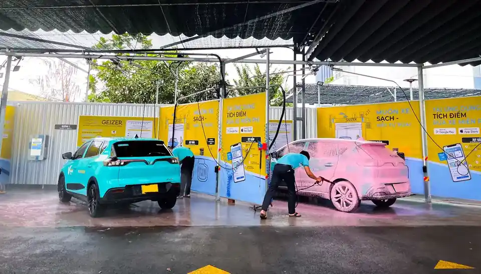 Trạm rửa xe tự phục vụ GEIZER tại TP. Hồ Chí Minh, 2 Đ. Bàu Gốc, ban ngày